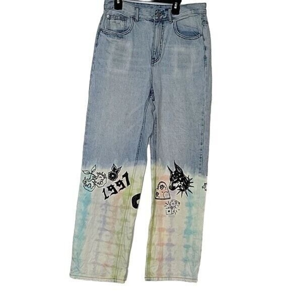 BDG URBAN OUTFITTERS Cowboy Jeans Y2K 90's Hip Hop Wide Leg 29 Denim ombré